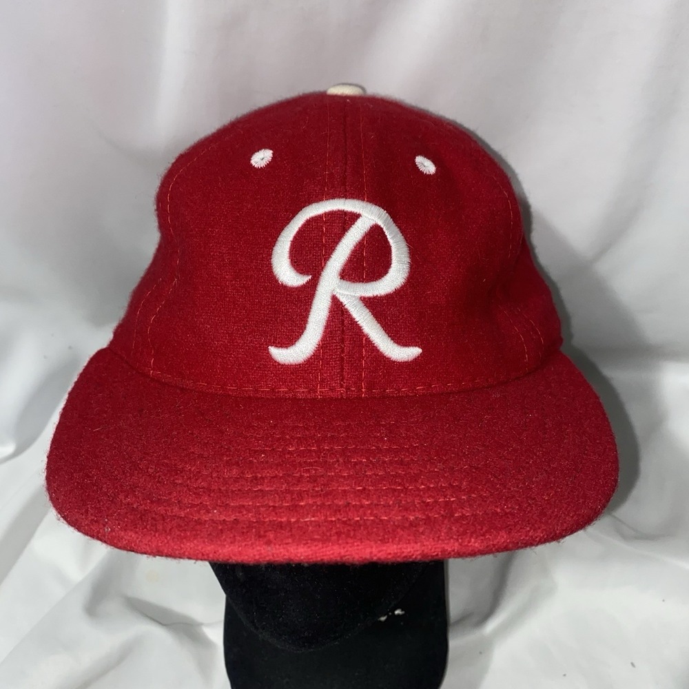 Ebbets Field Flannels Seattle Rainiers 1955 Baseball Cap Hat Red Strapback USA